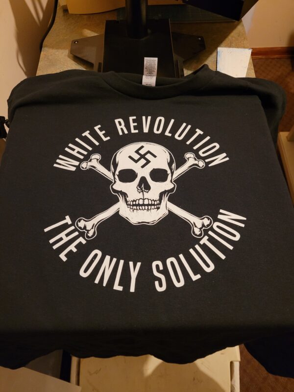 White Revolution The Only Solution - T-Shirt - Image 2